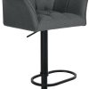 CLP Bar stool Damaso B felt gray (321920) Mobili bar