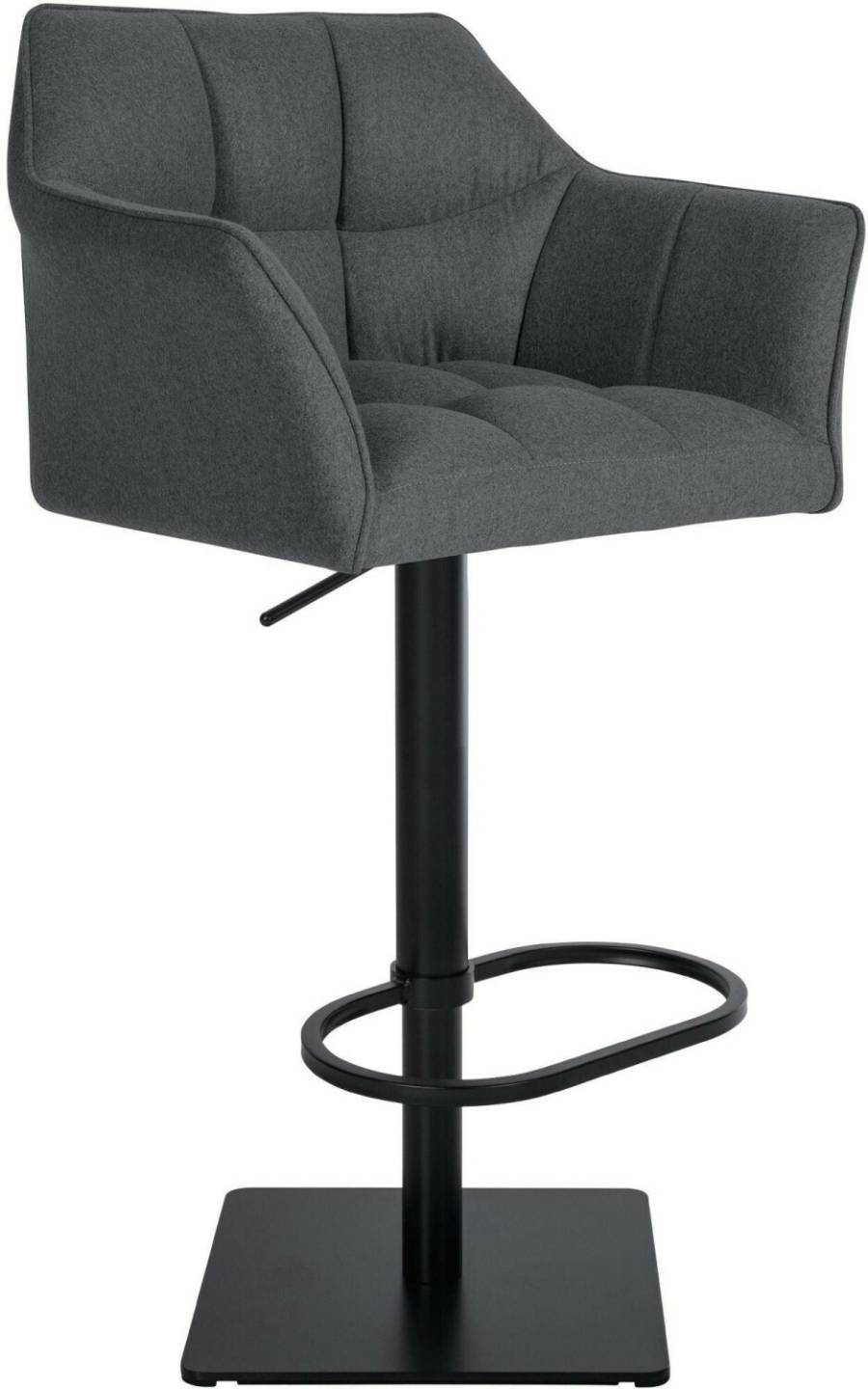 CLP Bar stool Damaso B felt gray (321920) Mobili bar