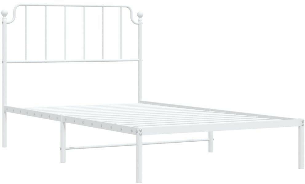 Letti vidaXL Bed frame with headboard metal 107x203cm (373932)