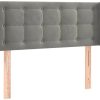 Letti vidaXL LED headboard 83x16x78/88cm velvet (3123700)