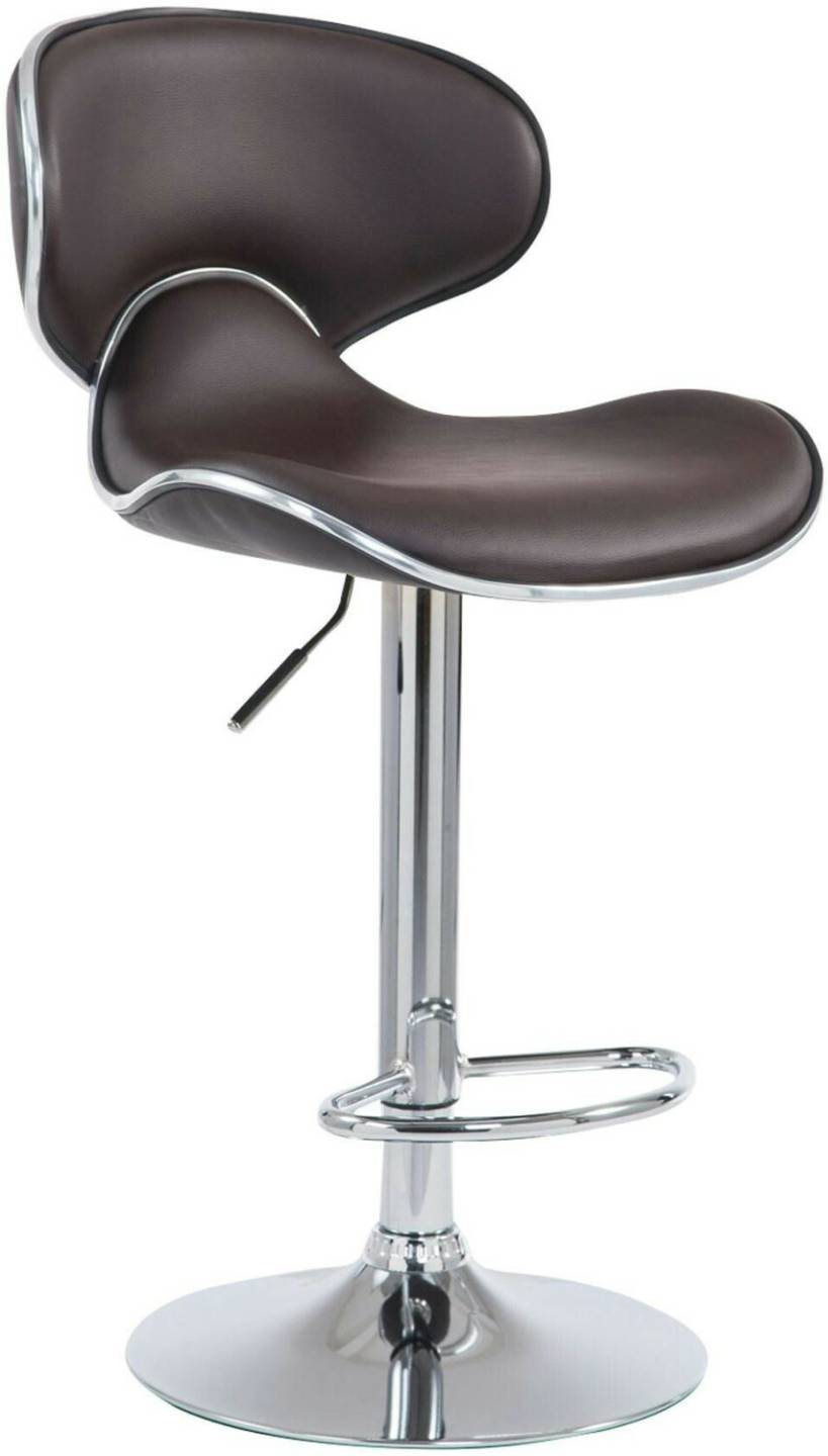 CLP Bar stool Las Vegas V2 chrome brown (101801603) Mobili bar