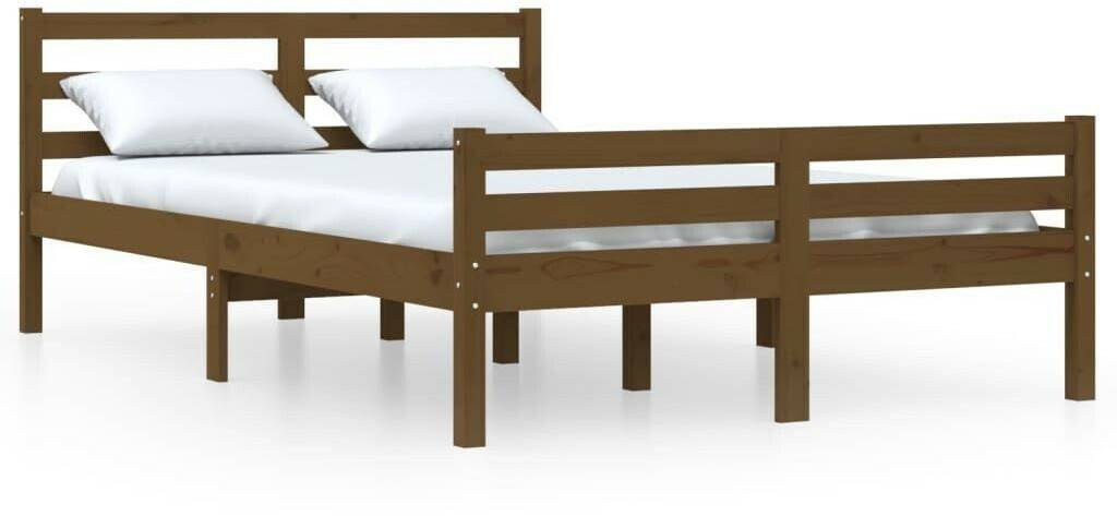 vidaXL Solid wood bed 120x200cm (814817) Letti