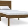 vidaXL Solid wood bed pine 100x200cm (3104146) Letti