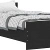 Letti vidaXL Bed frame made of wood 100x200cm (835933)