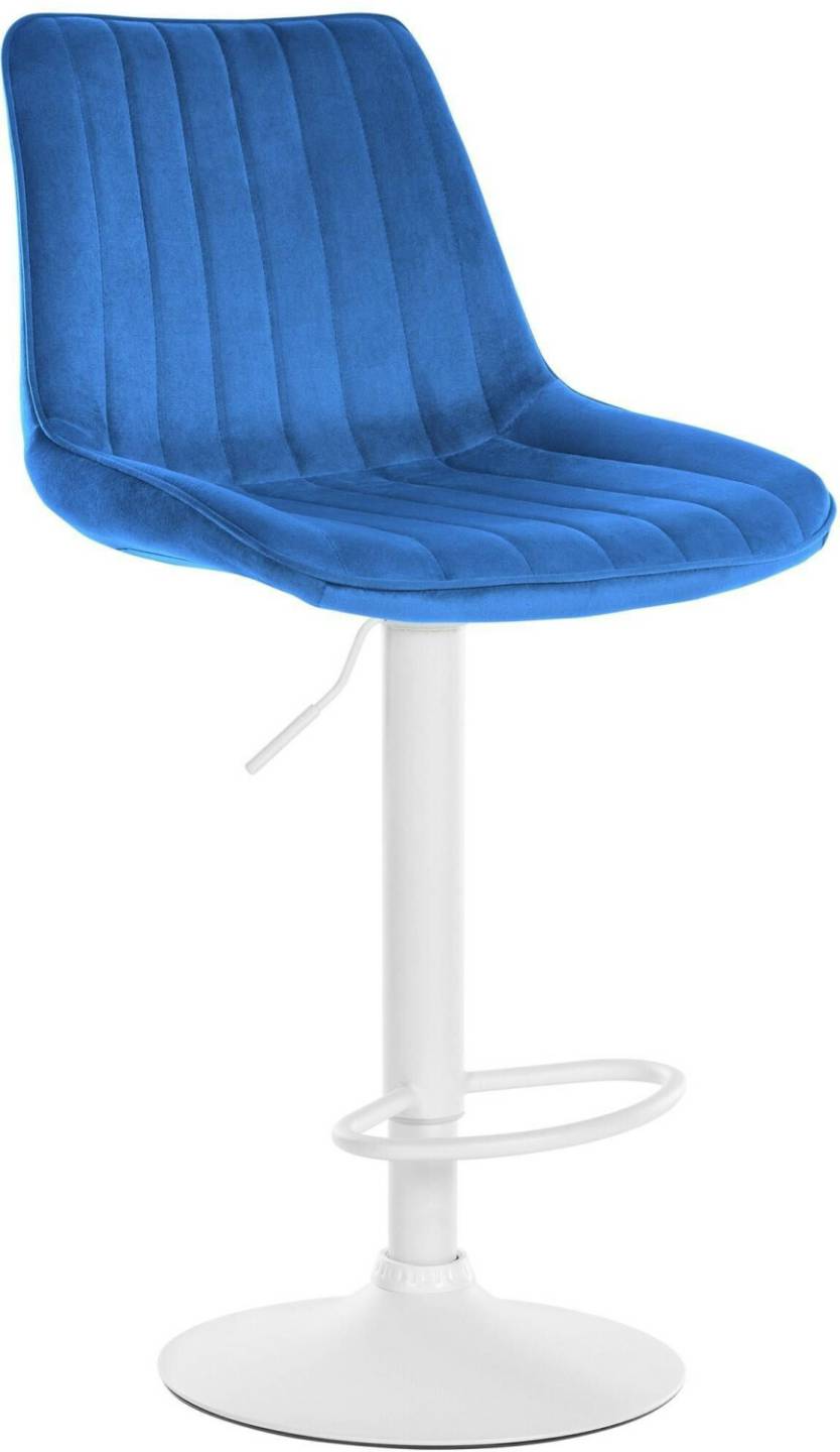 CLP Bar stool Toni velvet white blue (321555) Mobili bar