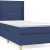 Letti vidaXL Box spring bed with mattress 100x200cm fabric (3131895)