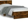 Letti vidaXL Bed frame with headboard & LED lights 100x200cm (838803)