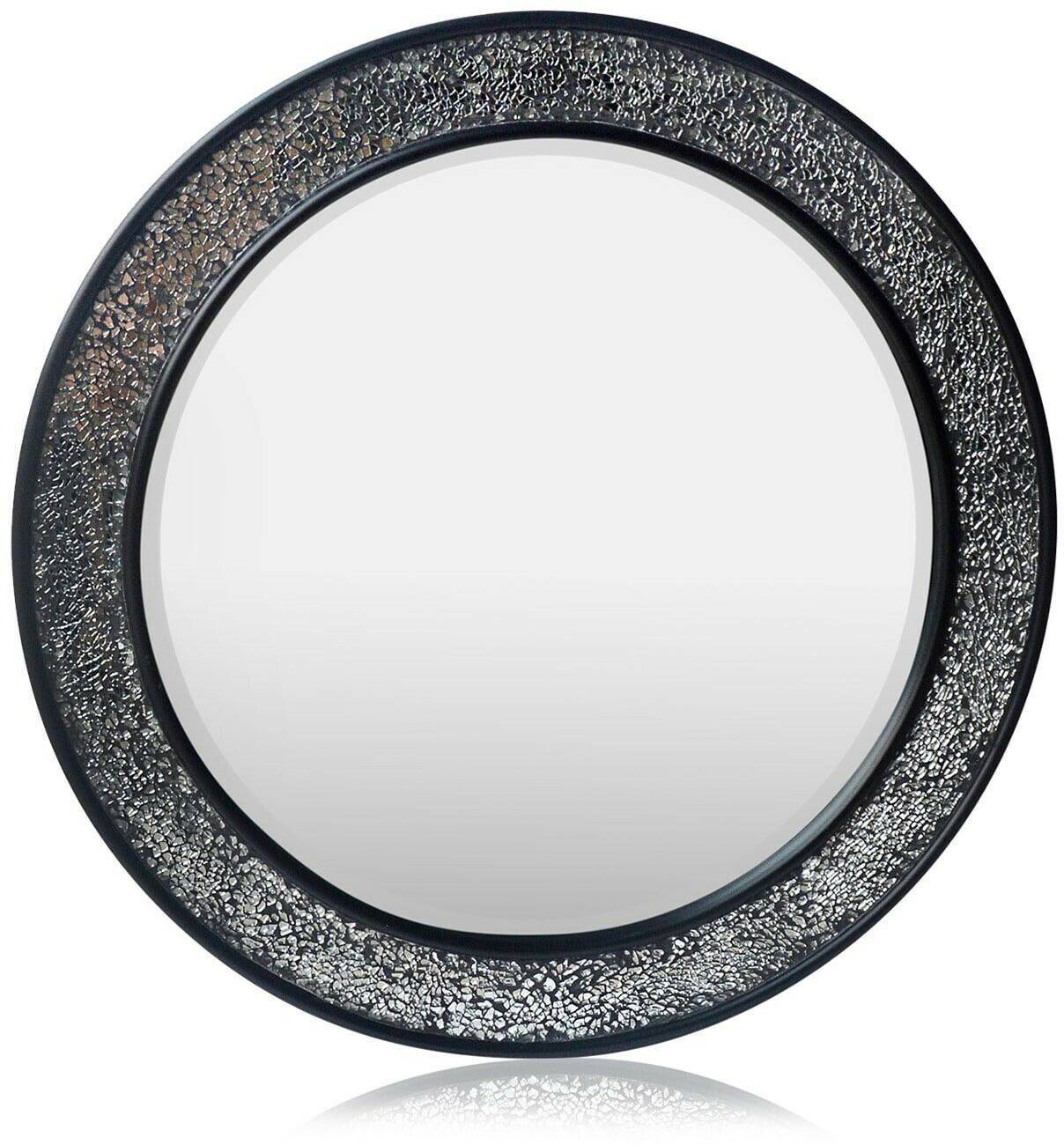 Casa Chic Cheyne wall mirror Ø 60 cm black Specchi