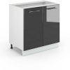 Mobili da cucina VICCO Base Unit Fame-Line 80 cmanthracite-white