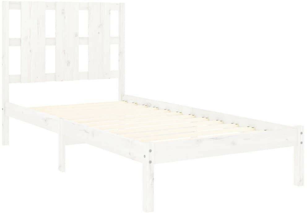 vidaXL Solid wood bed pine 90x200cm (3105586) Letti