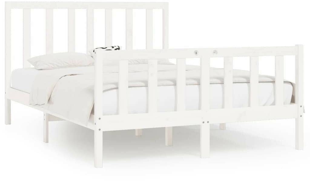 vidaXL Solid wood bed 140x200cm (3106834) Letti