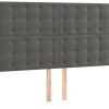 vidaXL Headboard with ears 183x23x118/128cm velvet (3118451) Letti