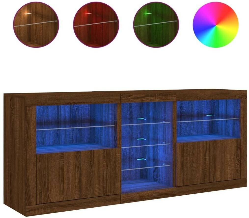 Cassettiere vidaXL Sideboard with LED lights 181.5x67cm (3209043)