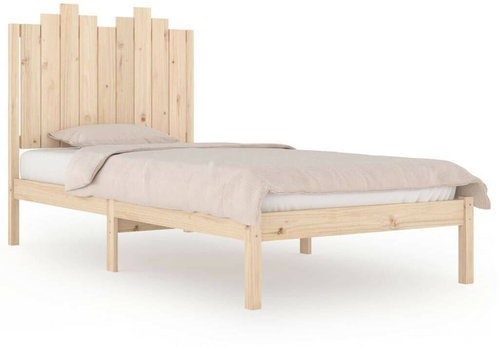 vidaXL Solid wood bed pine 75x190cm (3103738) Letti