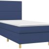 Letti vidaXL Box spring bed with mattress & LED 80x200cm fabric (3135315)