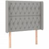 vidaXL LED headboard 93x16x118/128cm fabric (3124366) Letti