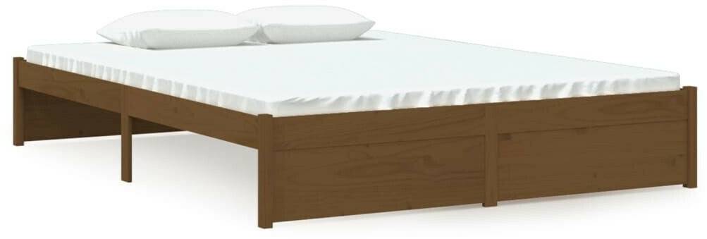 Letti vidaXL Solid wood bed 135x190cm (814927)