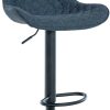 CLP Bar stool Minosa fabric blue (321063) Mobili bar