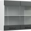 Mobili da cucina VICCO Glass wall cabinet R-Line 80 cm white/anthracite country house