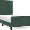 vidaXL Bed frame with headboard 90x190cm velvet (3125669) Letti