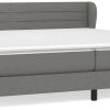 vidaXL Box spring bed with mattress 200x200cm fabric (3126350) Letti