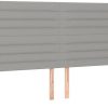 vidaXL LED headboard 200x5x118/128cm fabric (3122586) Letti