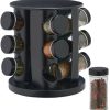 Relaxdays Spice carousel with 12 glasses Portaspezie