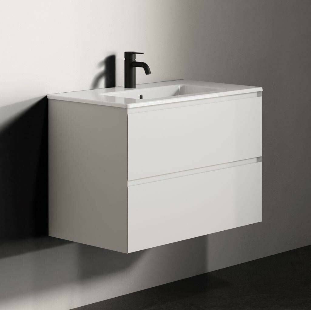 Riho Spring Glow bathroom furniture set A1 + 1 tap hole 80x46cm satin white (F001226Z01) Set mobili da bagno