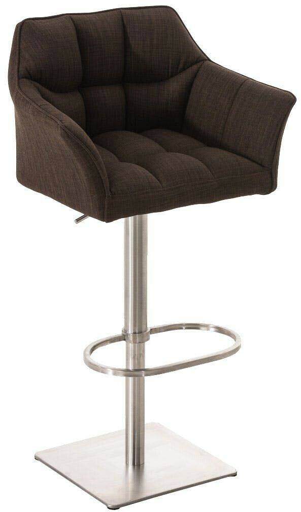 CLP Bar stool Damaso E fabric brown (101674003) Mobili bar