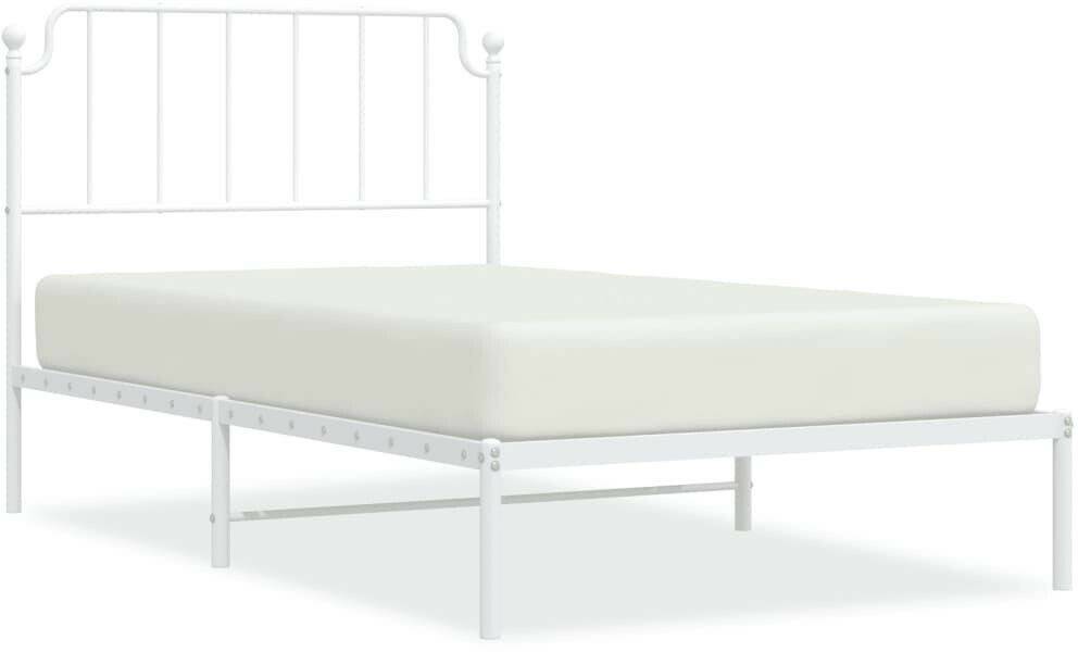 Letti vidaXL Bed frame with headboard metal 107x203cm (373932)