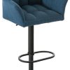 CLP Bar stool Damaso B fabric blue (101675610) Mobili bar