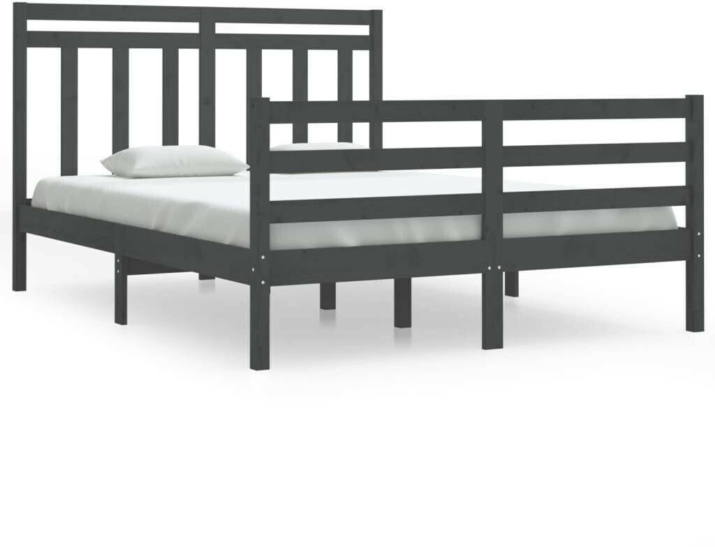 vidaXL Solid wood bed 140x190cm (3105297) Letti