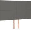 vidaXL Headboard with ears 163x23x118/128cm artificial leather (3117776) Letti