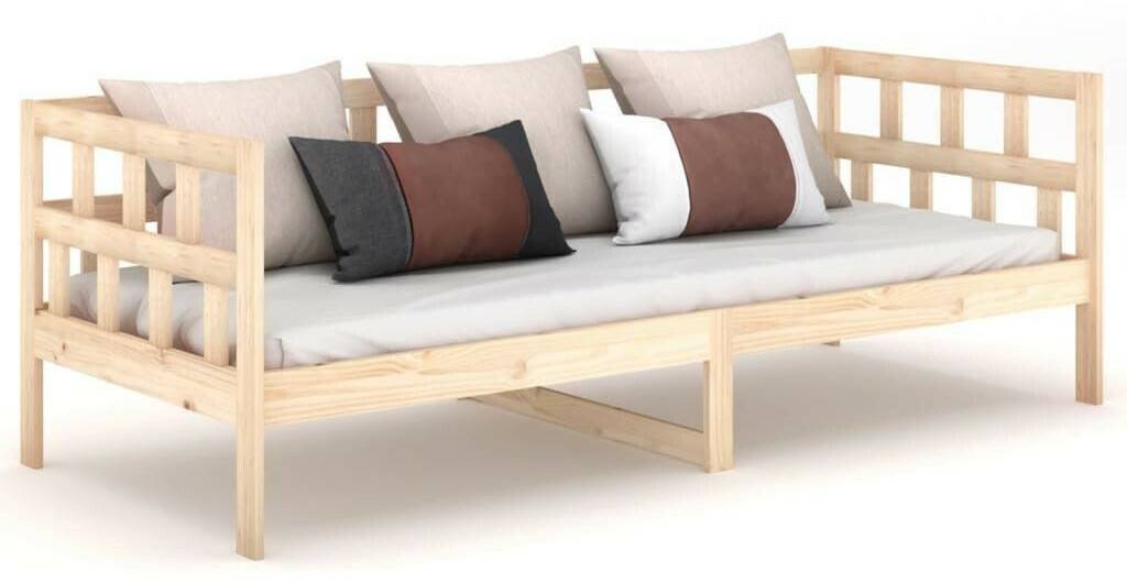 vidaXL Daybed solid pine wood 90x200cm (820207) Letti