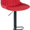 CLP Bar stool Toni fabric black red (321532) Mobili bar