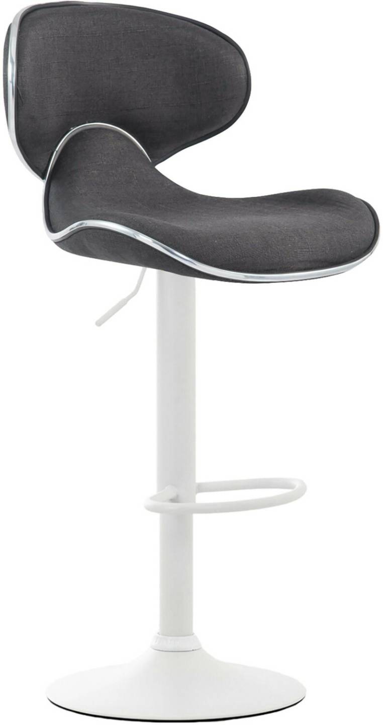 CLP Bar stool Las Vegas V2 fabric white dark gray (315471) Mobili bar