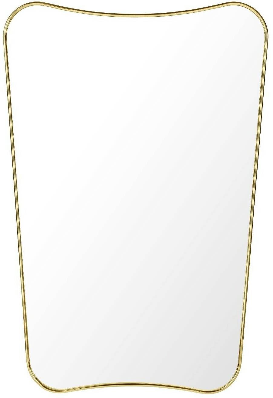 Specchi Gubi FA. 33 rectangular wall mirror 80x54 cm brass