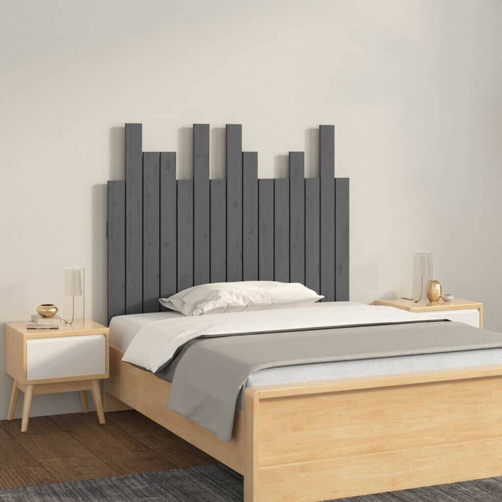 Letti vidaXL Wall headboard solid pine wood 95.5x80cm (824785)