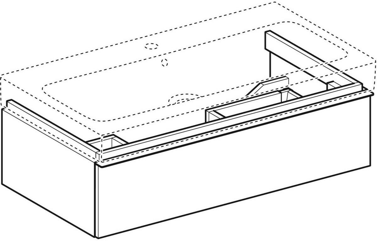 Geberit iCon alpine matt/alpine matt (841290000) Mobili sottolavabo