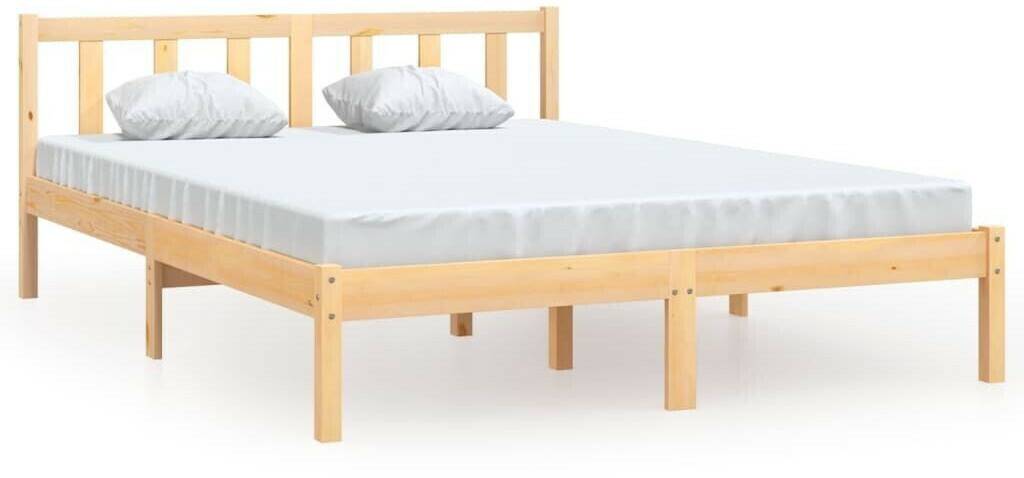 vidaXL Solid Wood Bed Pine 160x200cm (81009)810092 Letti