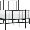 Letti vidaXL Bed frame with headboard and footboard metal 160x200cm (352501)