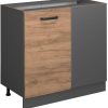 Mobili da cucina VICCO Corner base cabinet R-Line 86 cm anthracite/white country house