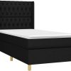 Letti vidaXL Box spring bed with mattress & LED 100x200cm fabric (3139095)