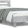 Letti vidaXL Bed frame with headboard LED lights 100x200cm (838711)