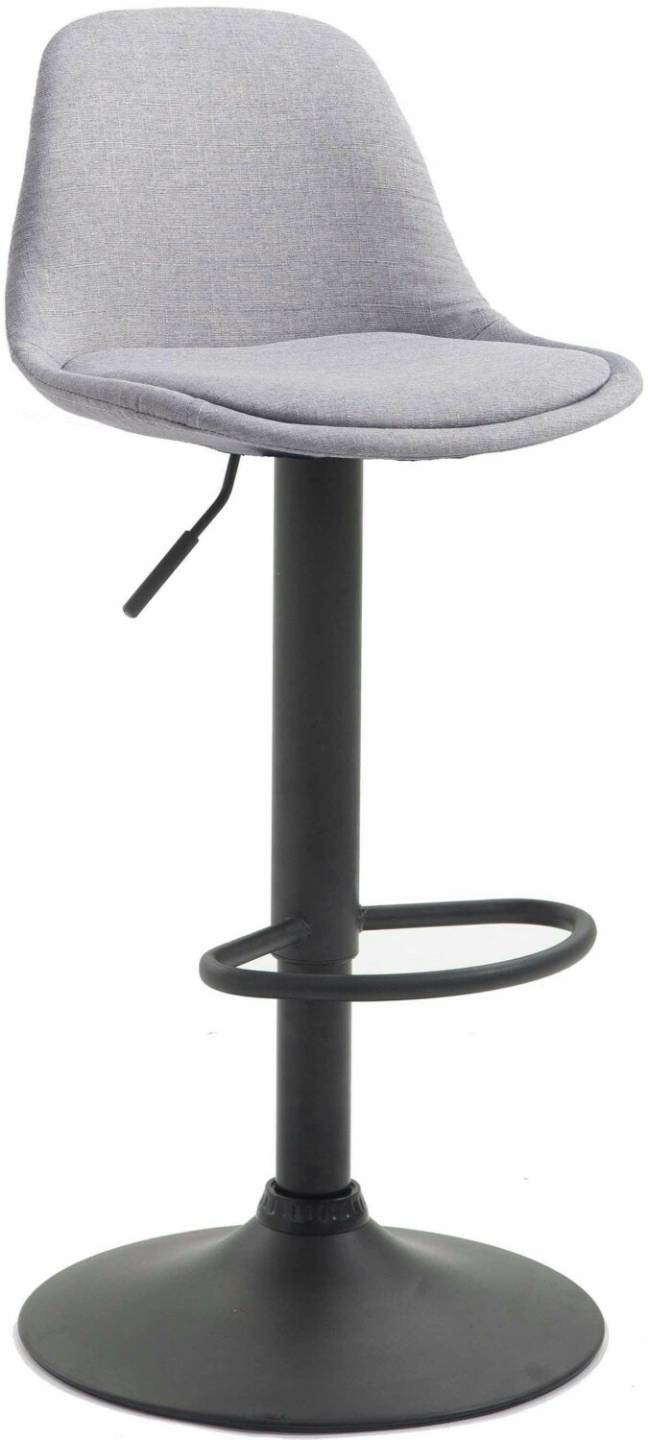 CLP Bar stool Kiel fabric black gray (308982) Mobili bar