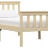 vidaXL Solid wood bed pine 100x200cm (2832)283221 Letti