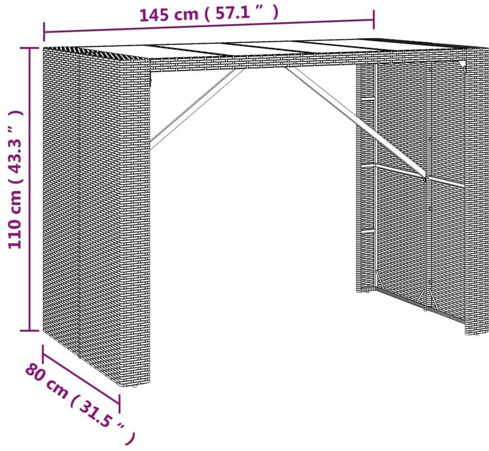 vidaXL 362597 Mobili bar