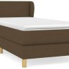 vidaXL Box spring bed with mattress 90x200cm fabric (3126616) Letti