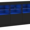 vidaXL Sideboard with LED lights 283x67cm (3209017) Cassettiere