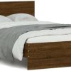 vidaXL Bed frame with headboard 135x190cm (3207510) Letti